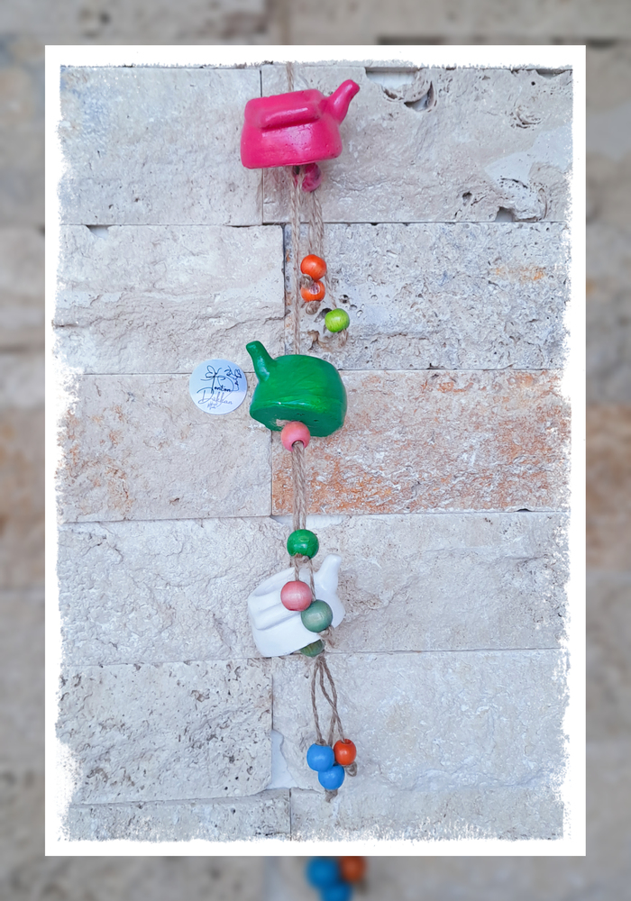 Çaydanlík balkon süsü 3'lü